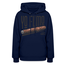 Load image into Gallery viewer, Ladies Yo Fumo Hoodie - navy