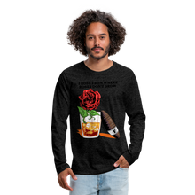 Load image into Gallery viewer, Whiskey Rose Long Sleeve T-Shirt - charcoal grey