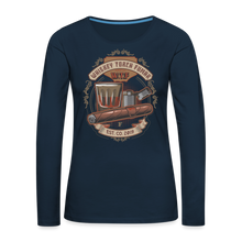 Load image into Gallery viewer, W.T.F Women&#39;s Premium Long Sleeve T-Shirt - deep navy