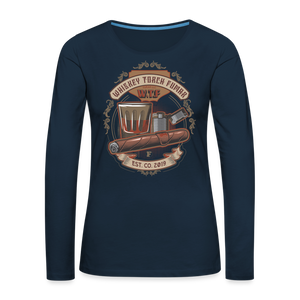 W.T.F Women's Premium Long Sleeve T-Shirt - deep navy