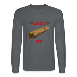Enlighten Me Men's Long Sleeve T-Shirt - charcoal