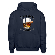 Load image into Gallery viewer, Smoke Something Hoodie - navy