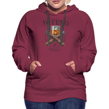 Load image into Gallery viewer, Ladies 2 Sticks Hoodie - burgundy