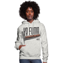 Load image into Gallery viewer, Ladies Yo Fumo Hoodie - heather oatmeal