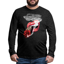 Load image into Gallery viewer, Smoking Rose Long Sleeve T-Shirt - charcoal grey