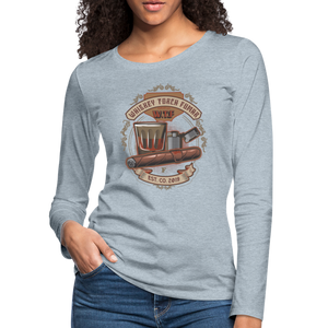 W.T.F Women's Premium Long Sleeve T-Shirt - heather ice blue