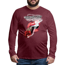 Load image into Gallery viewer, Smoking Rose Long Sleeve T-Shirt - heather burgundy