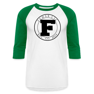 Fumar Baseball T-Shirt - white/kelly green