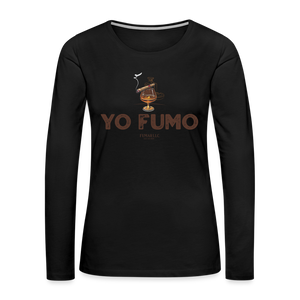 Yo Fumo Women's Premium Long Sleeve T-Shirt - black