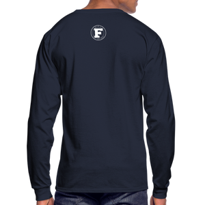 Smoking Rose Long Sleeve T-Shirt - navy