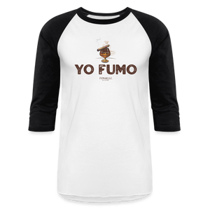 Yo Fumo Baseball T-Shirt - white/black