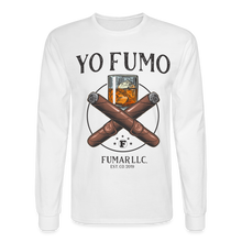 Load image into Gallery viewer, Yo Fumo Men&#39;s Long Sleeve T-Shirt - white