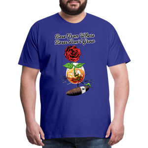 Concrete Rose T-Shirt - royal blue