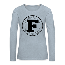 Load image into Gallery viewer, Fumar Women&#39;s Premium Long Sleeve T-Shirt - heather ice blue