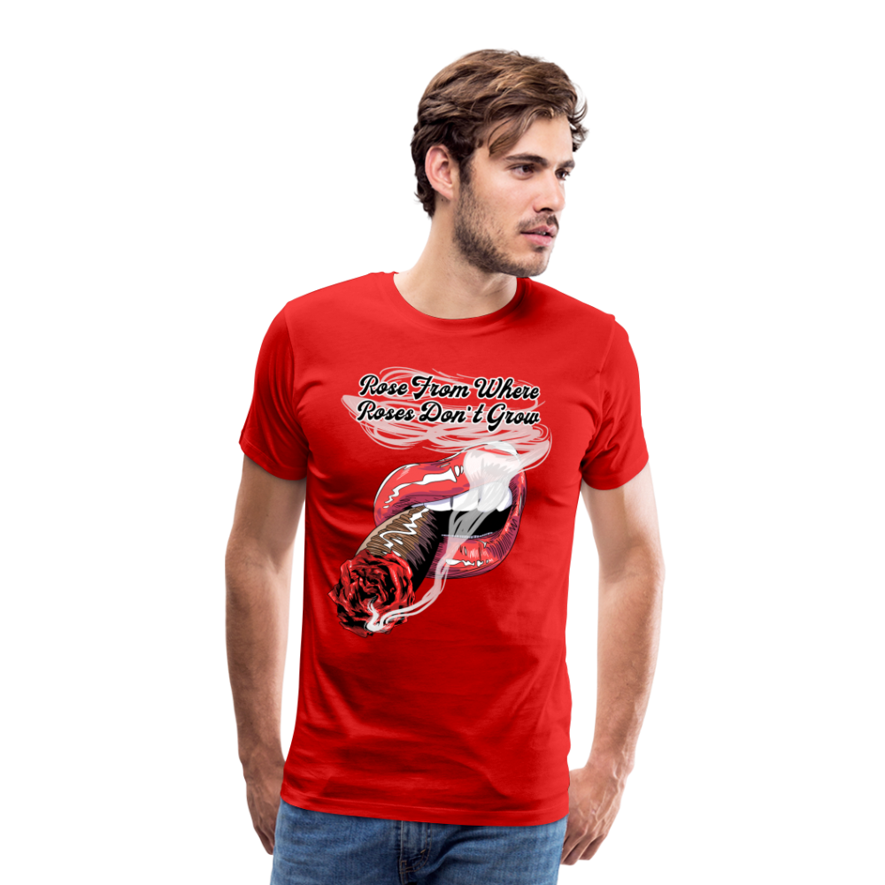 Smoking Rose T-Shirt - red