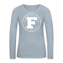 Load image into Gallery viewer, Fumar Women&#39;s Premium Long Sleeve T-Shirt - heather ice blue