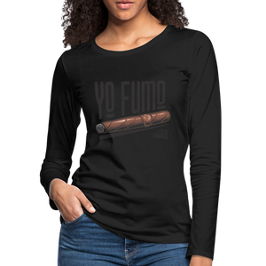 Yo Fumo Women's Premium Long Sleeve T-Shirt - black