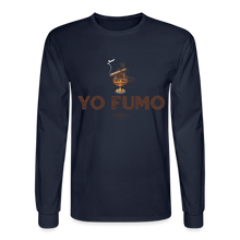 Load image into Gallery viewer, Yo Fumo Men&#39;s Long Sleeve T-Shirt - navy