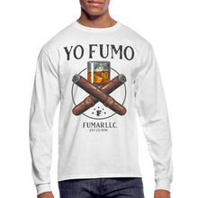 Load image into Gallery viewer, Yo Fumo Men&#39;s Long Sleeve T-Shirt - white