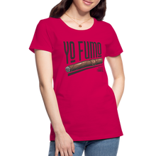 Load image into Gallery viewer, Ladies Yo Fumo T-Shirt - dark pink