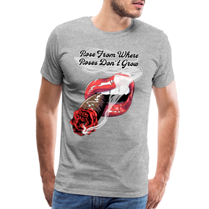 Smoking Rose T-Shirt - heather gray