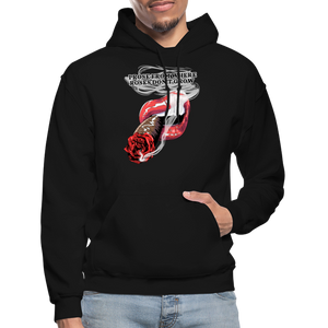 Smoking Rose Hoodie - black