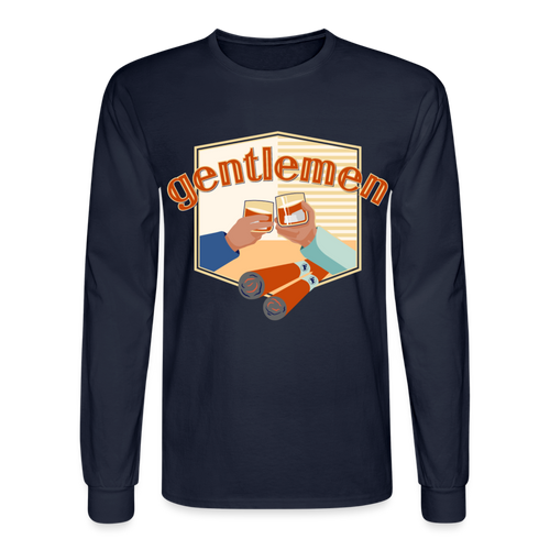Gentlemen Men's Long Sleeve T-Shirt - navy
