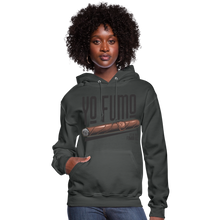 Load image into Gallery viewer, Ladies Yo Fumo Hoodie - asphalt