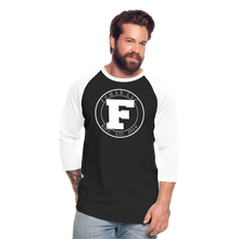 Load image into Gallery viewer, White Fumar Women&#39;s Baseball T-Shirt - black/white