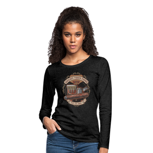 W.T.F Women's Premium Long Sleeve T-Shirt - charcoal grey