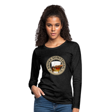 Load image into Gallery viewer, Smoke Something Women&#39;s Premium Long Sleeve T-Shirt - charcoal grey