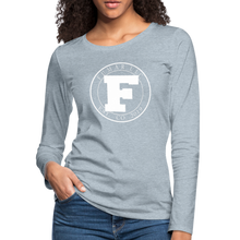Load image into Gallery viewer, Fumar Women&#39;s Premium Long Sleeve T-Shirt - heather ice blue
