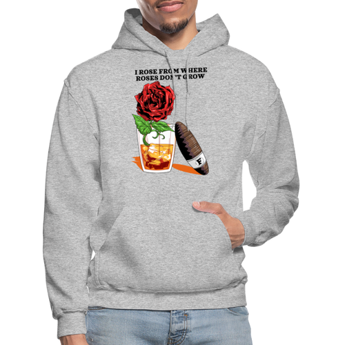 Whiskey Rose Hoodie - heather gray