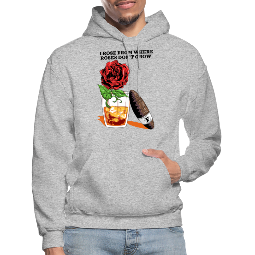 Whiskey Rose Hoodie - heather gray