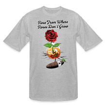 Load image into Gallery viewer, Concrete Rose and Cigar Tall T-Shirt - heather gray