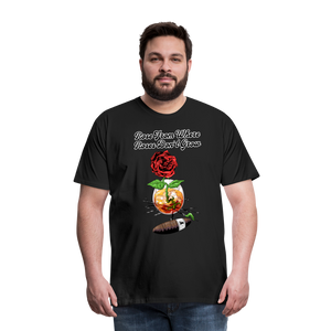 Concrete Rose T-Shirt - black