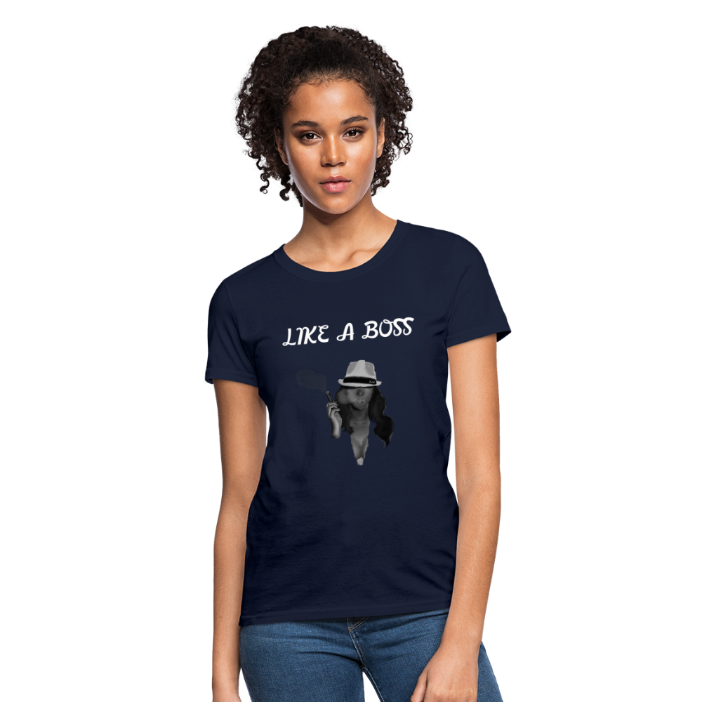 Like a Boss T-Shirt - navy