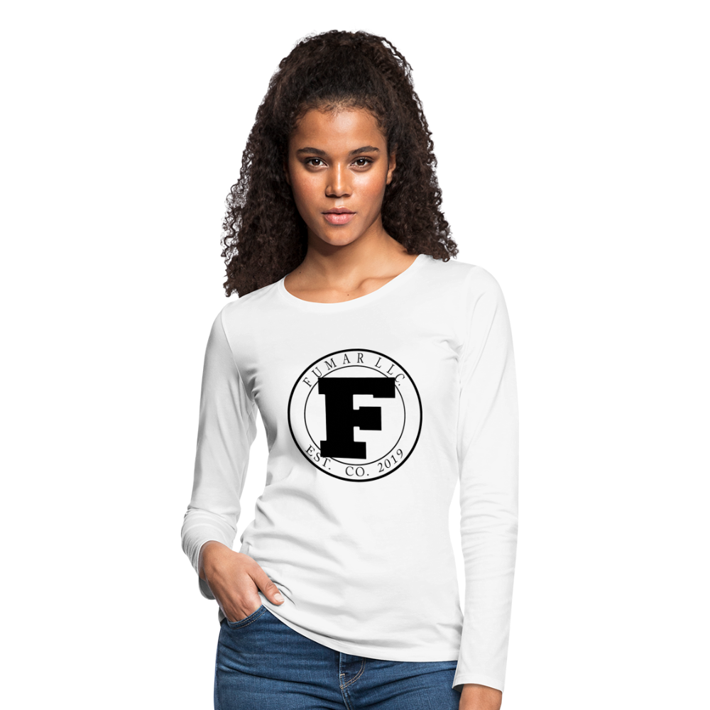 Fumar Women's Premium Long Sleeve T-Shirt - white