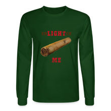 Load image into Gallery viewer, Enlighten Me Men&#39;s Long Sleeve T-Shirt - forest green