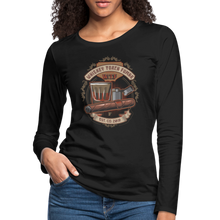 Load image into Gallery viewer, W.T.F Women&#39;s Premium Long Sleeve T-Shirt - black