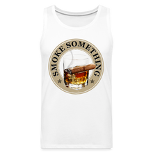 Load image into Gallery viewer, Smoke Something - Men’s Tank - white