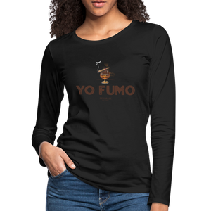 Yo Fumo Women's Premium Long Sleeve T-Shirt - black