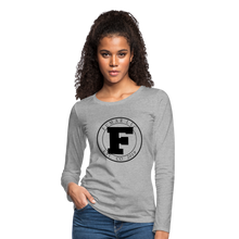 Load image into Gallery viewer, Fumar Women&#39;s Premium Long Sleeve T-Shirt - heather gray