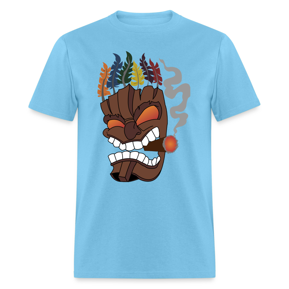 Tiki Mask - aquatic blue