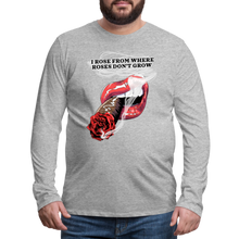Load image into Gallery viewer, Smoking Rose Long Sleeve T-Shirt - heather gray