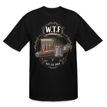 Load image into Gallery viewer, W.T.F Men&#39;s Tall T-Shirt - black