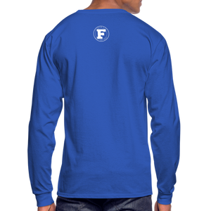 Smoking Rose Long Sleeve T-Shirt - royal blue