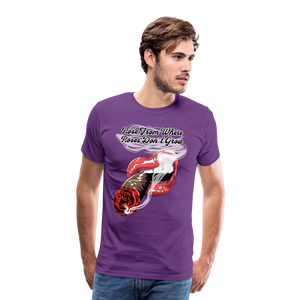 Smoking Rose T-Shirt - purple