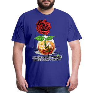 Concrete Rose Men's T-Shirt - royal blue