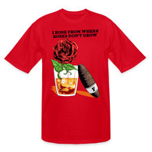 Load image into Gallery viewer, Whiskey Rose Tall T-Shirt - red